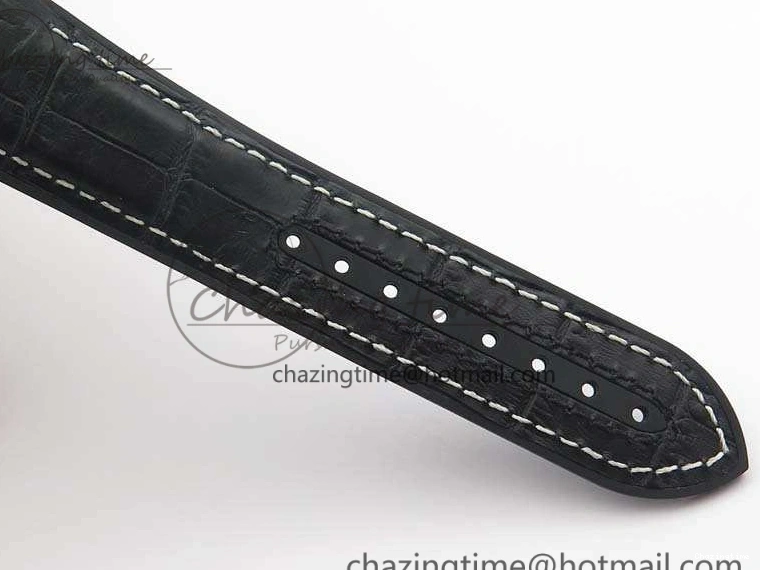0515 Elegant Seamaster Pro Chrono RG OM Best Edition Black Ceramic Black Dial On Gummy Strap A 8128
